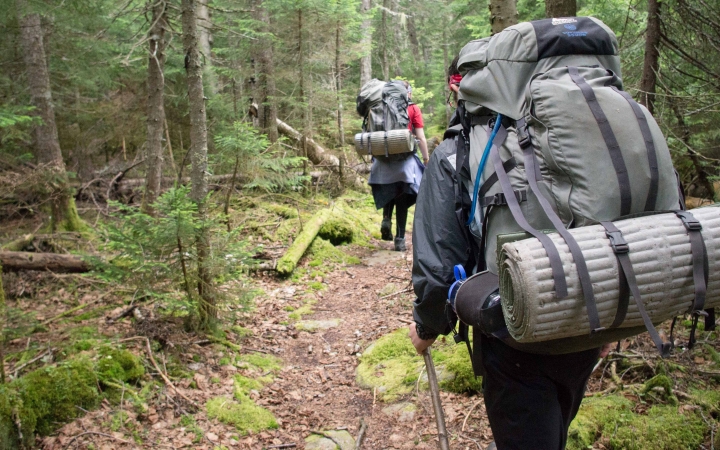 backpacking gap year program in maine